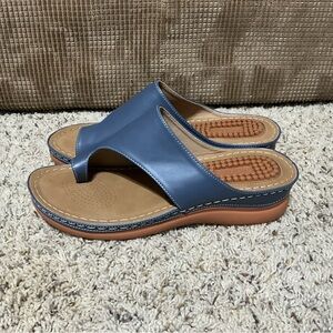 Aomigoct wedges for women’s size 42 blue
